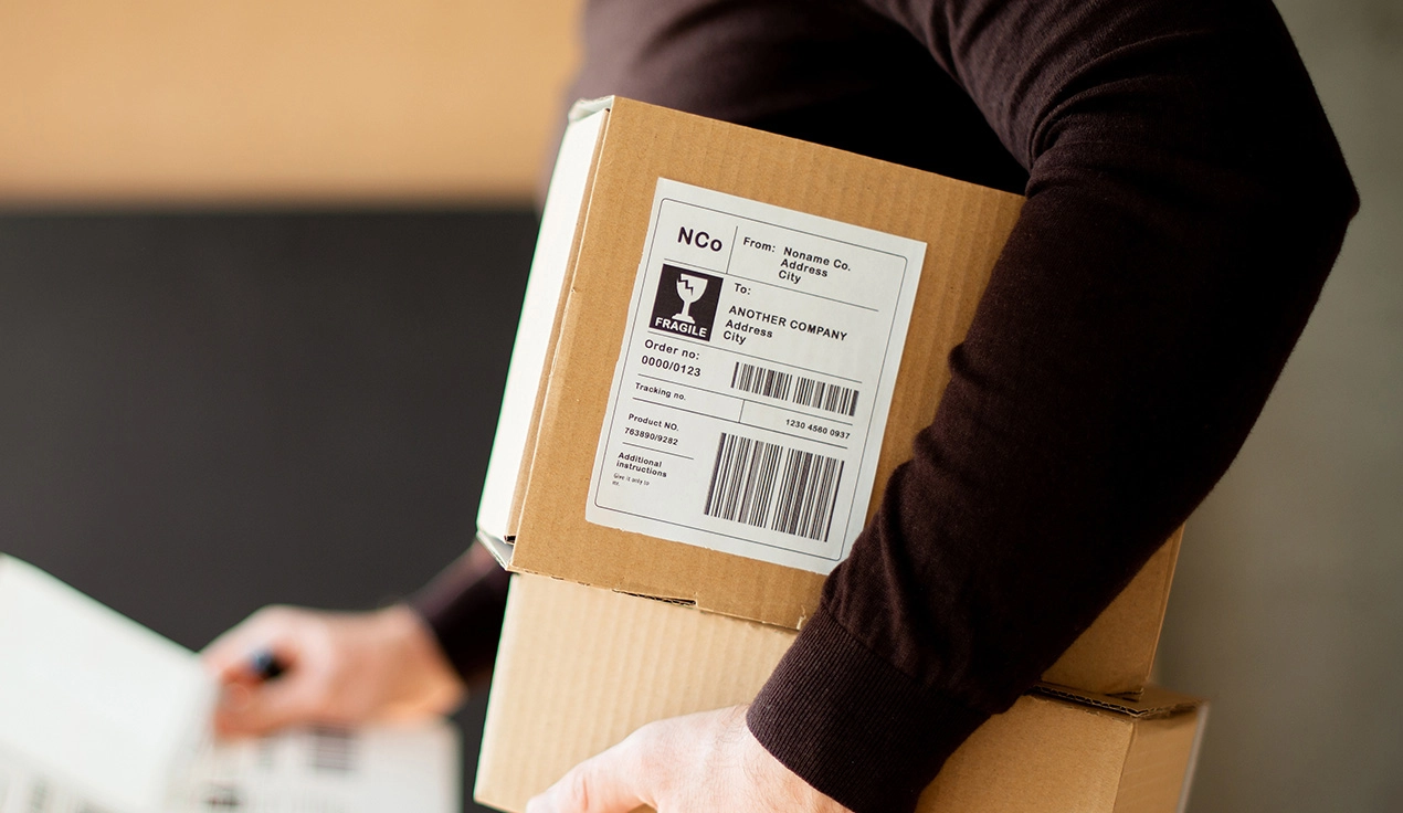 Logistic Parcels Shipping Label.webp